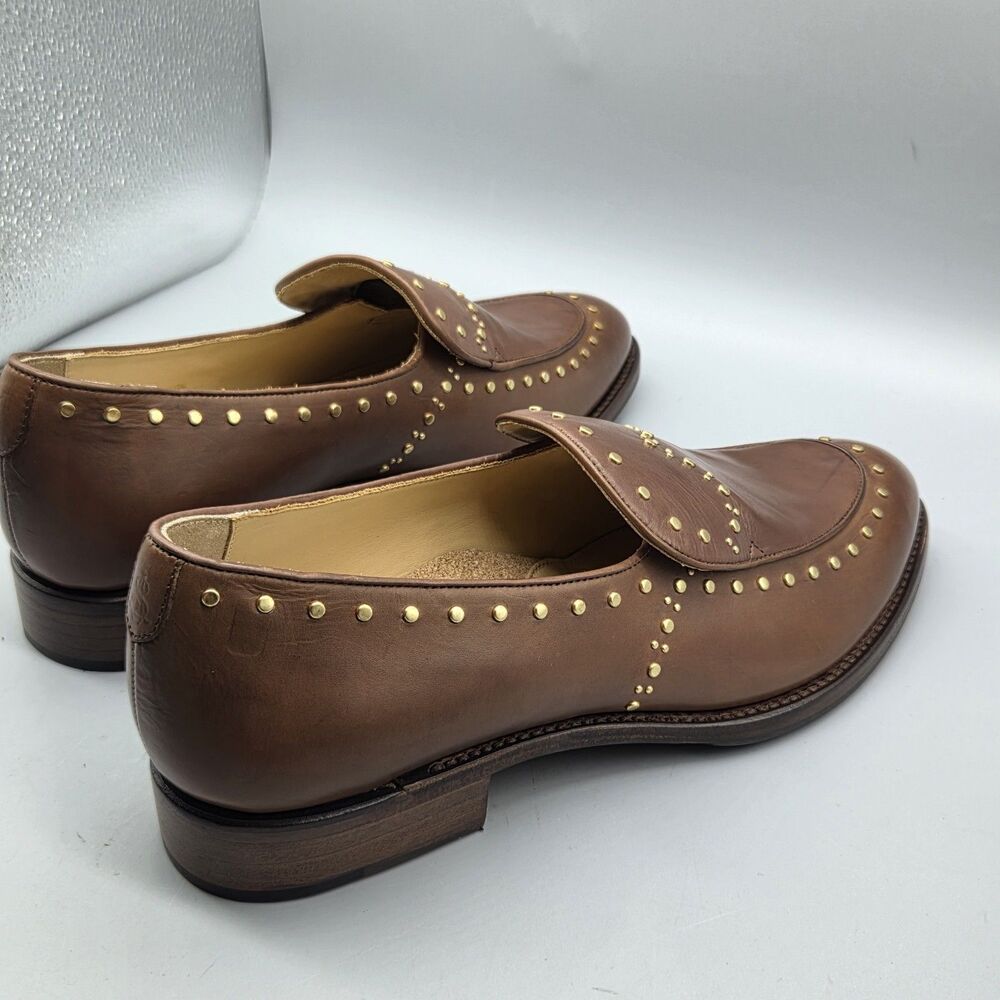 The Office Of Angela Scott Miss Cecilia Stud Loafer cognac sz EUR 42/ US 12 - Picture 9 of 15